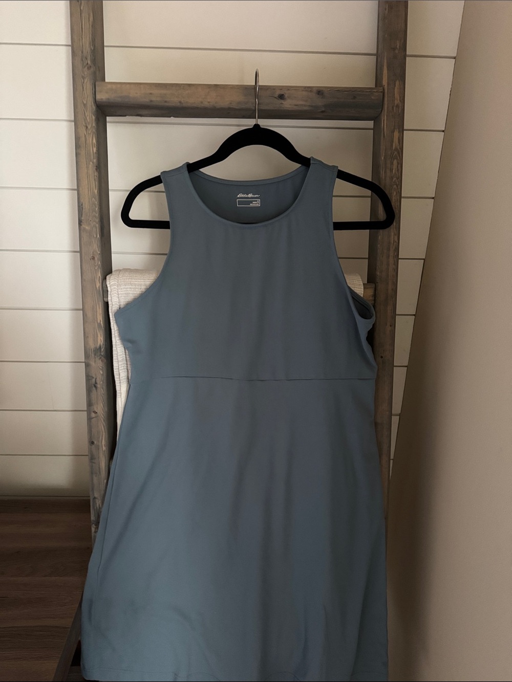 Eddie Bauer Sleeveless A-Line Dress in Slate Blue